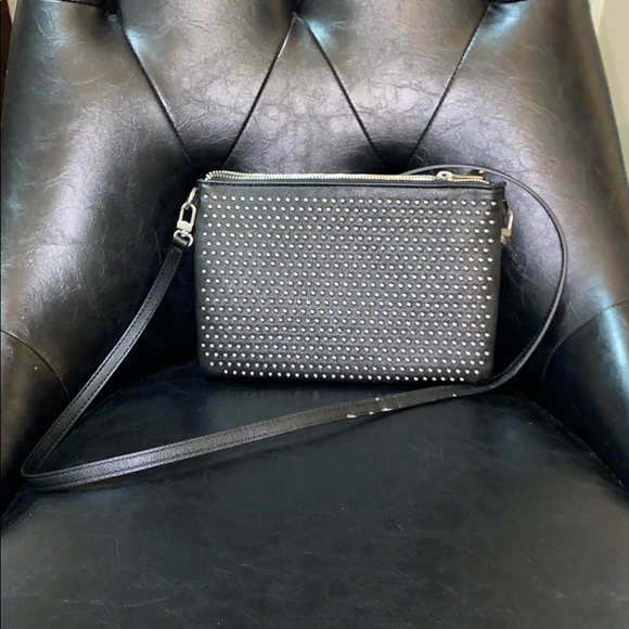 Black studded Express cross body bag